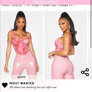 Pretty Little Thing Corset Crop Top